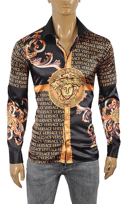 versace shirt heren wit|Men's Luxury and Designer Shirts .